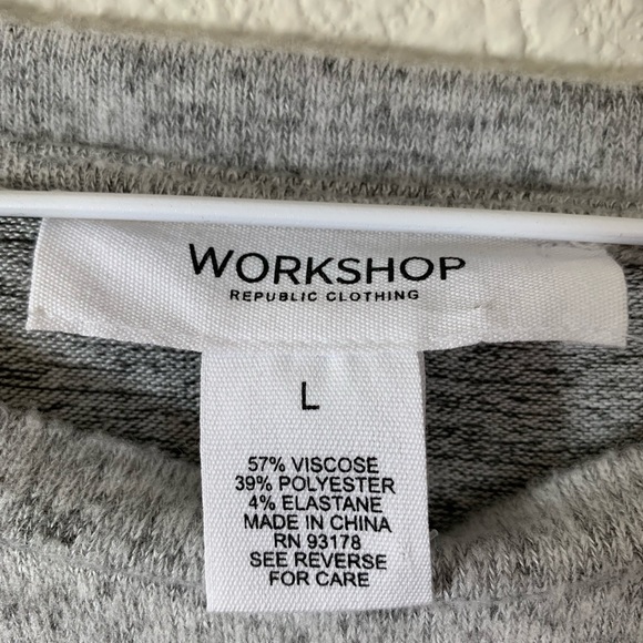 Workshop Republic Clothing - Grey Long Sleeves - Picture 3 of 4